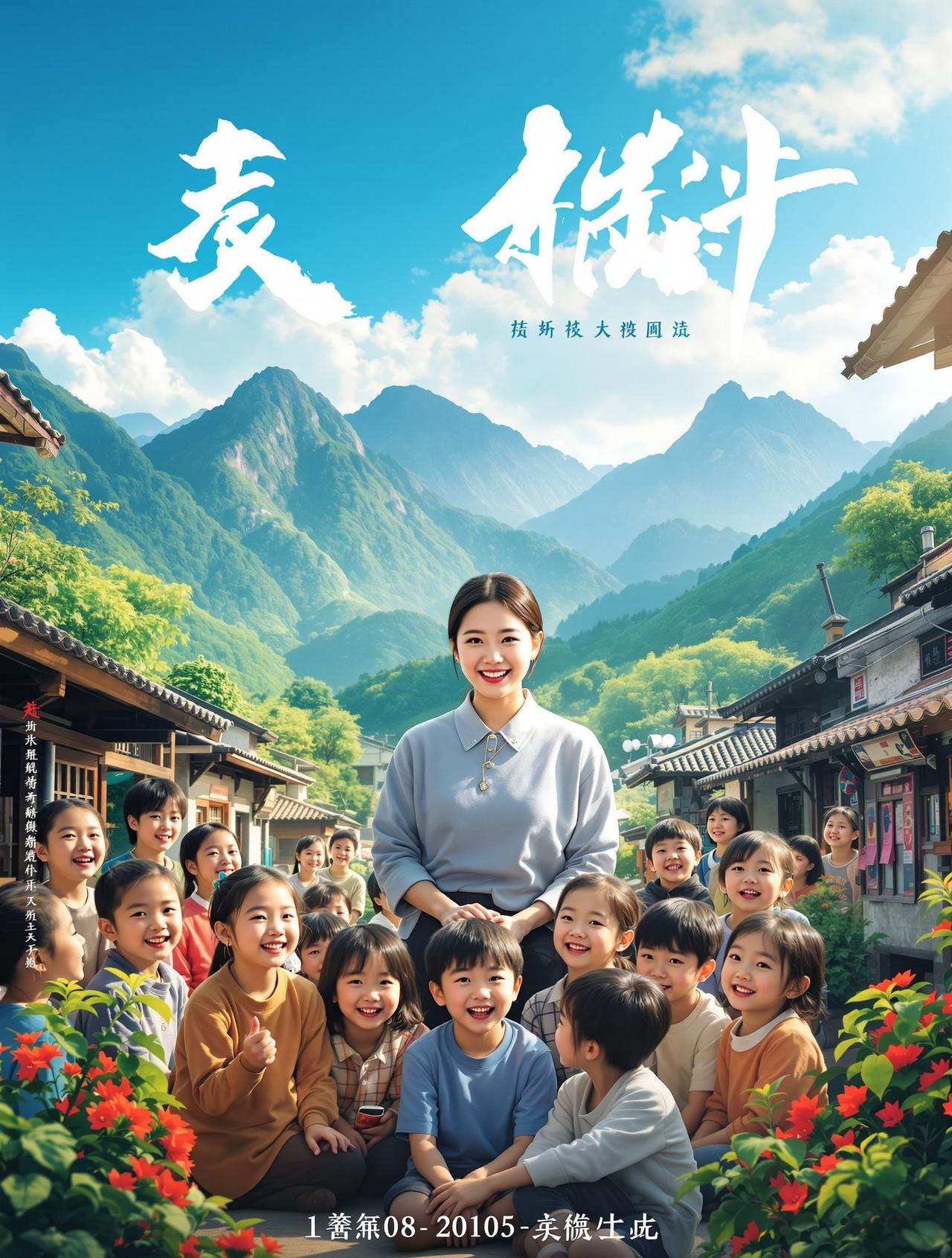 韩漫剧场作品《山那边》海报 - 乡村温情题材短剧